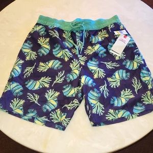 IZOD Saltwater Men's Printed Swim Trunk (M)